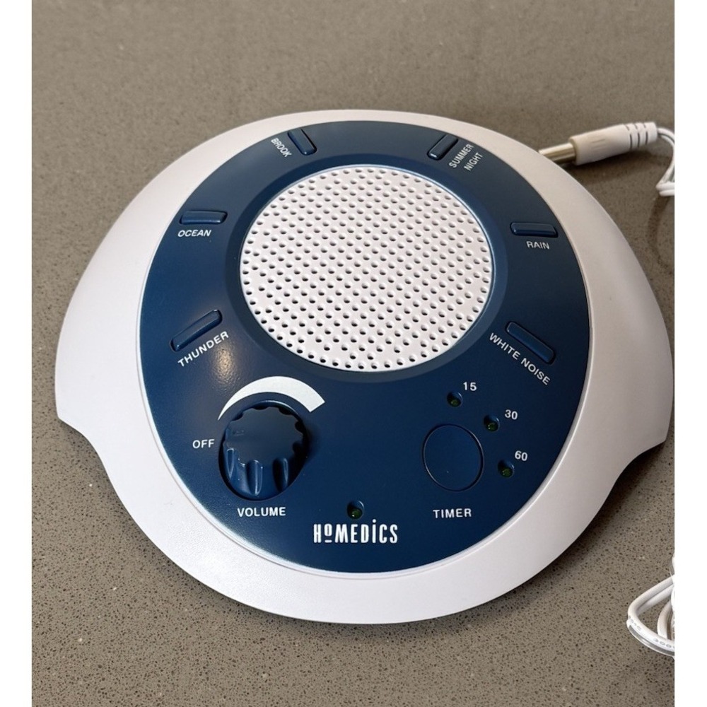 Homedics SoundSleep White Noise Sound Machine Small Travel Preowned SS2000A EUC